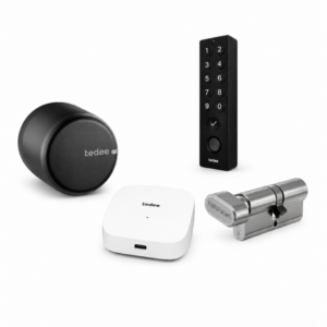 Tedee PRO Cerradura Inteligente Para Cremona Puerta PVC Kit Esencial